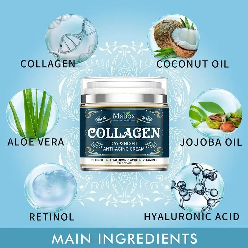 Anti-Aging Collagen Face Cream  Moisturizing Wrinkle Remover