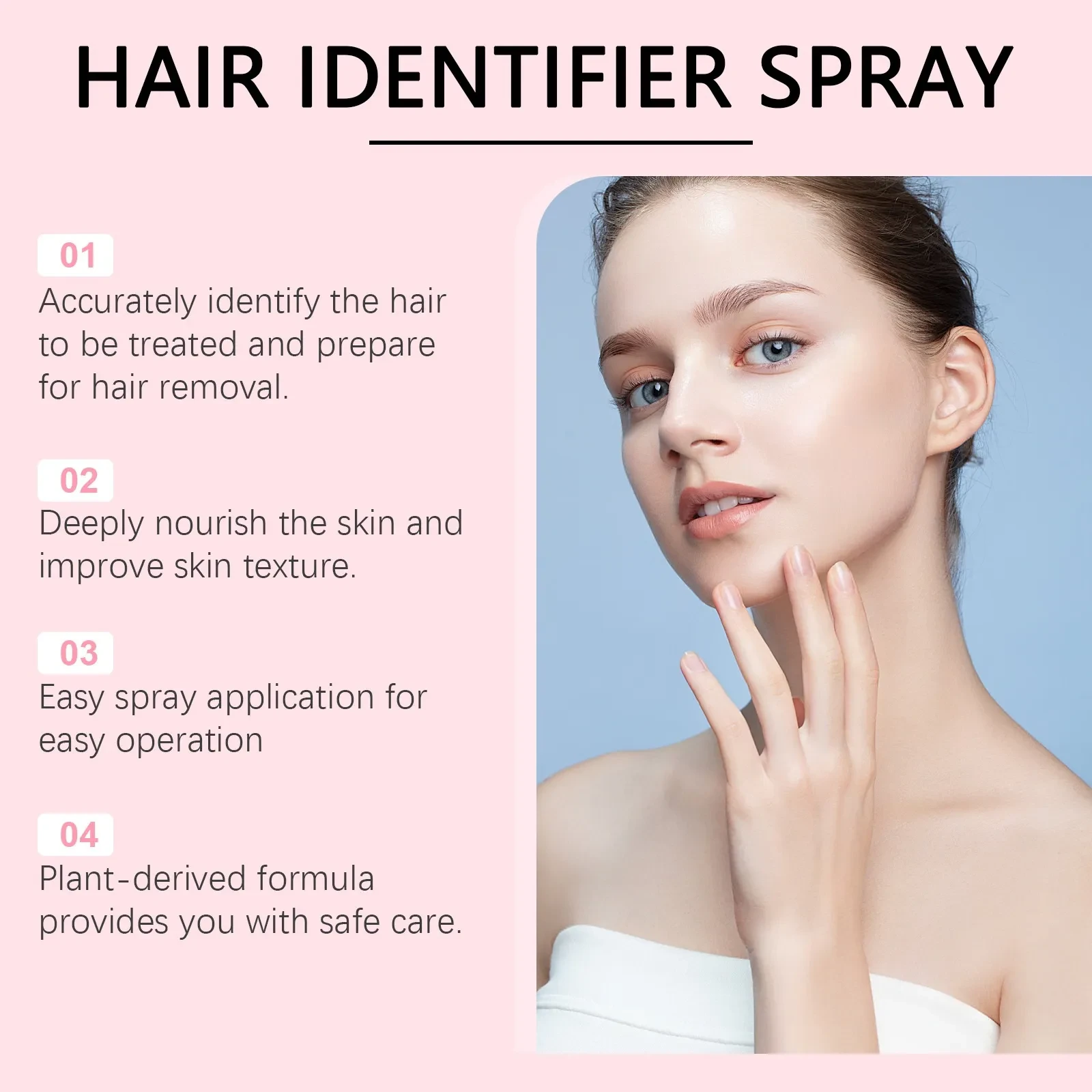 Moisturizing Hair Identifier Spray Set for Face Shaving