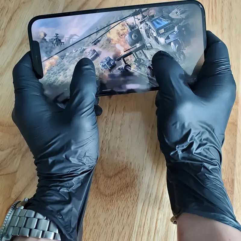 50 Durable Nitrile Gloves - Waterproof