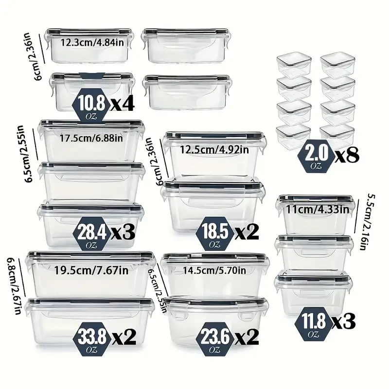 24pcs Premium Kitchen Storage Container Set