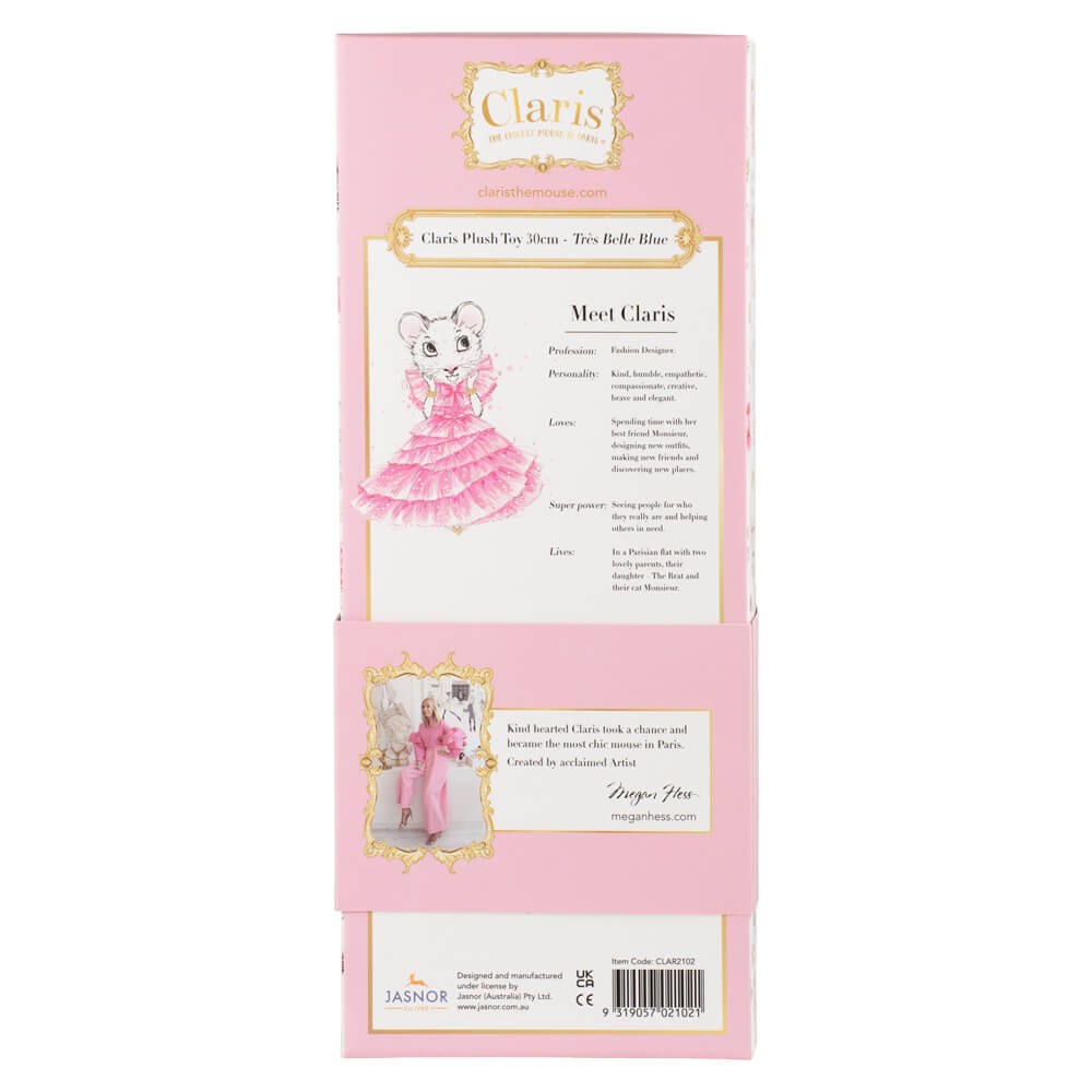 Claris Plush Tres Belle Blue - Large