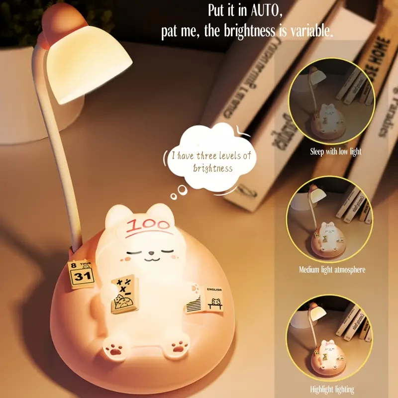 1pcs Art Deco Style Dimmable Animal Themed Table Lamp