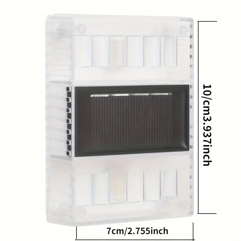 2pcs Warm White Solar Powered Garden Lights - Waterproof