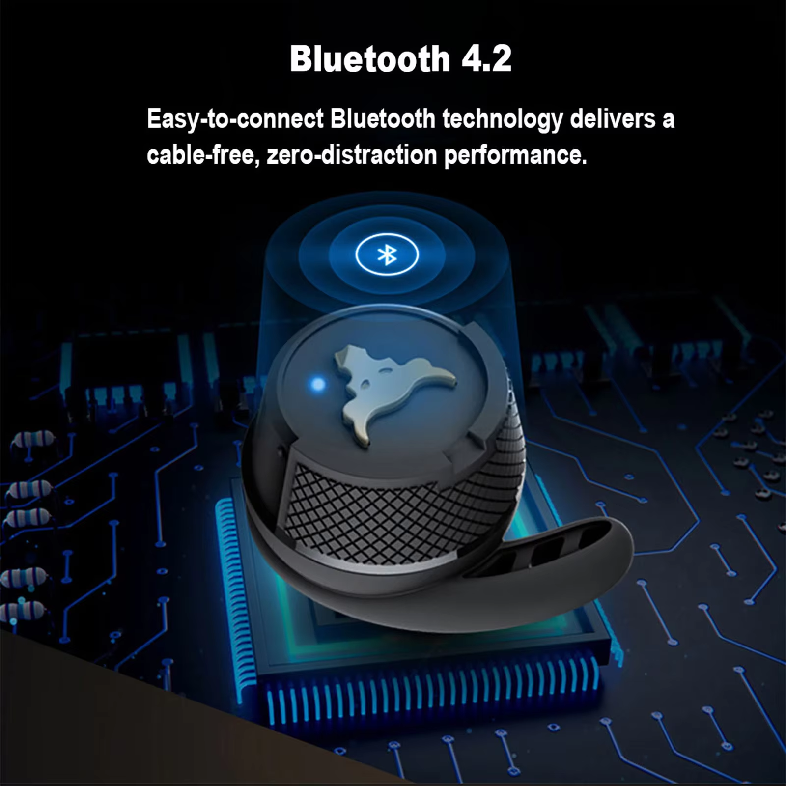 Wireless Bluetooth Gaming Stereo Headphone Set With Noise Reduction, Lightweight Fit, Control, And Microphone