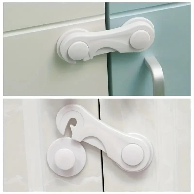 10pcs Child Safety Lock Pack - Protective Baby Safety Refrigerator, Cabinet, and Flip Lock