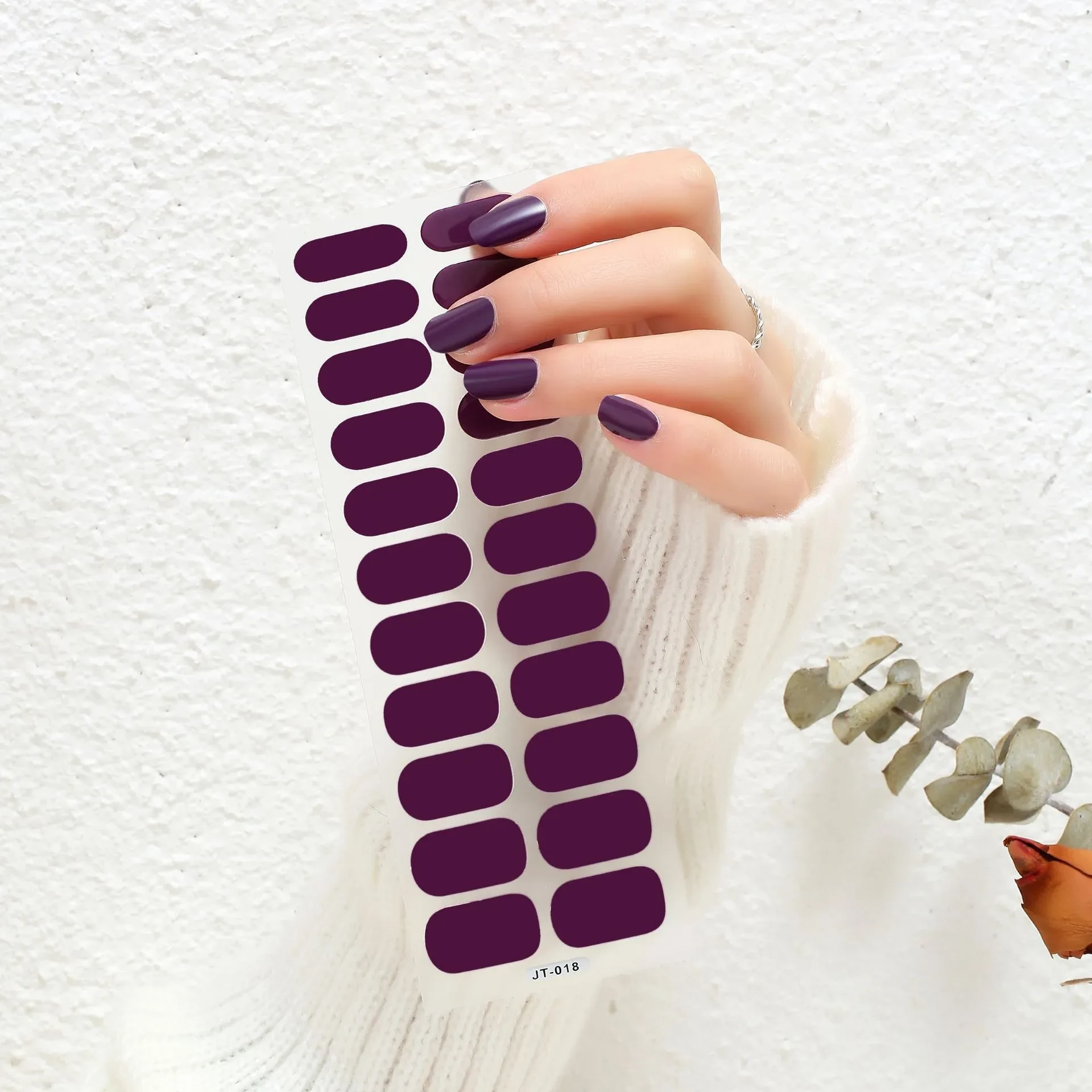 Thermal Semi-curing Nail Beauty Full Stickers Phototherapy Gel