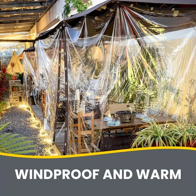 Clear Waterproof Tarp with Seal Ring
