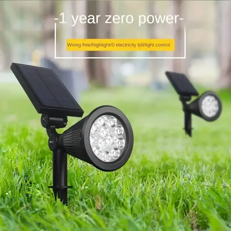 Super Bright Solar Outdoor Tree Lights - Color Gradient Lawn Lights