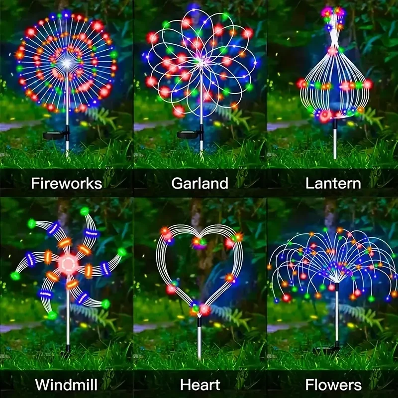 8 Lighting Modes For Outdoor Solar LED Lights