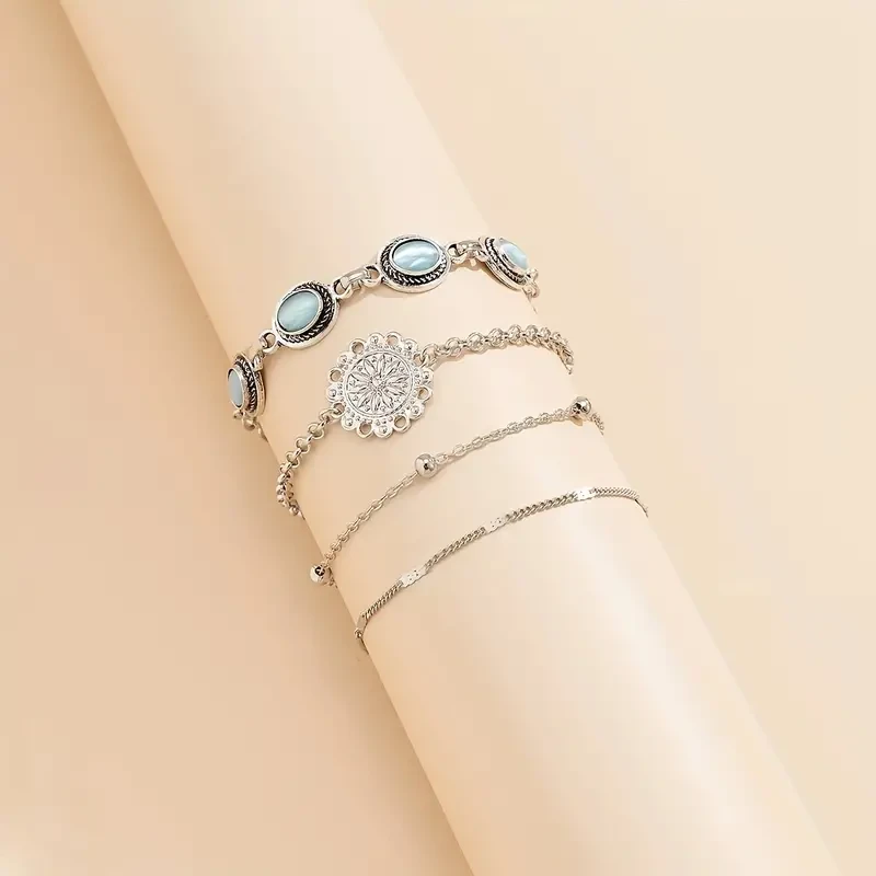 4pcs Timeless Chic Women's Bracelet Set -