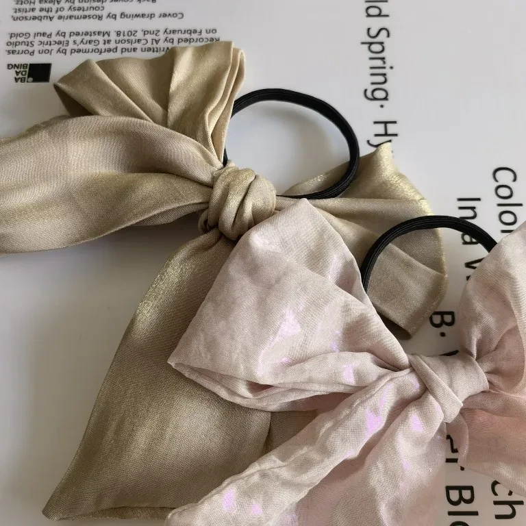 Headdress Bow Bright Silk Hair Rope