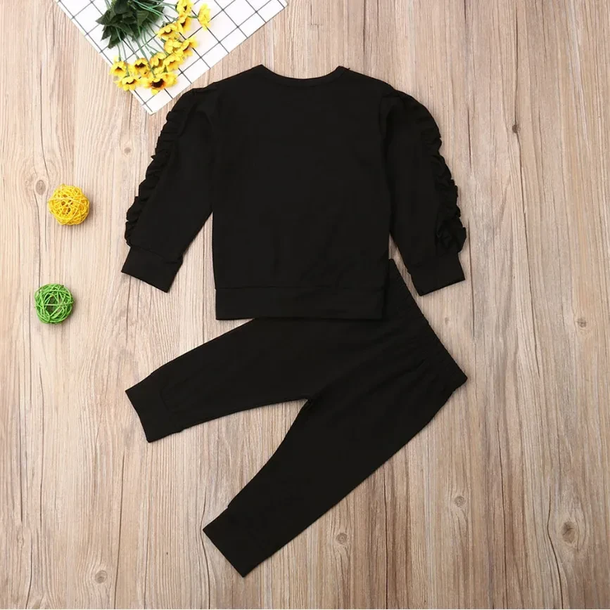 Newborn Baby Boys & Girls Ruffles Jumper 2Pcs