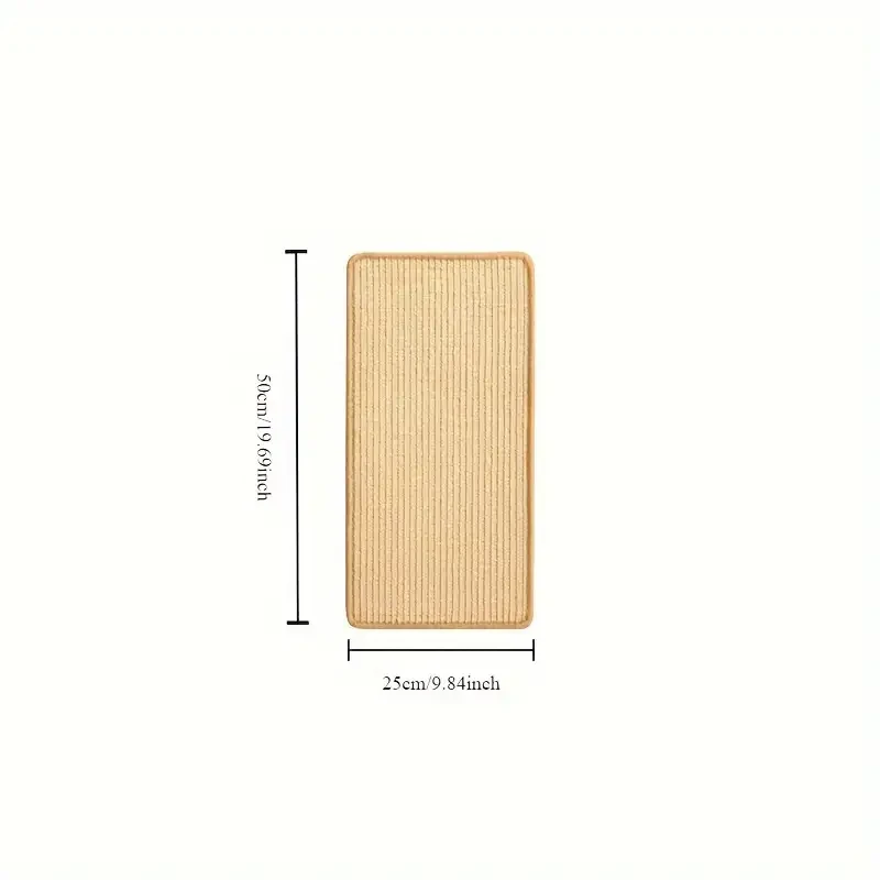 Durable Sisal Rope Cat Scratching Pad  Scratch-Resistant Cat Claw Board for Sofa Protection