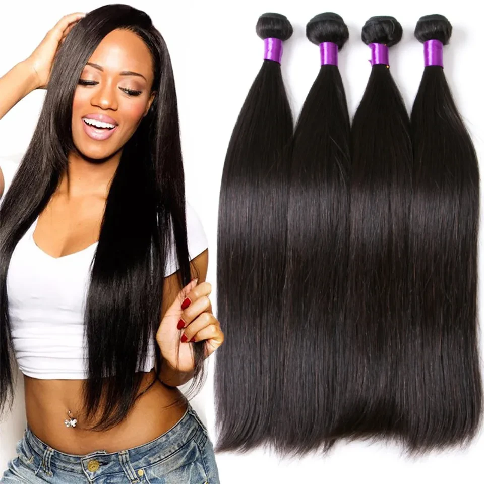 Human hair straight hair Brazilin  12inch