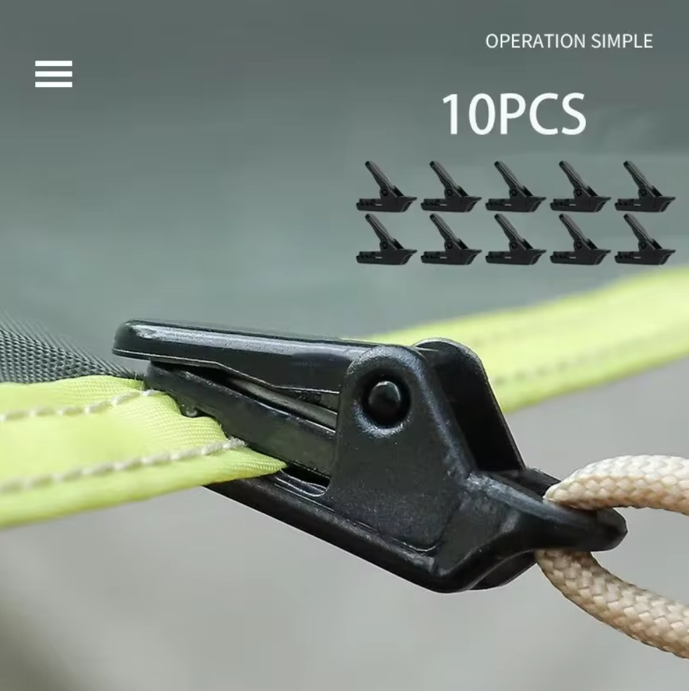 10Pcs Outdoor Tarpaulin Clips