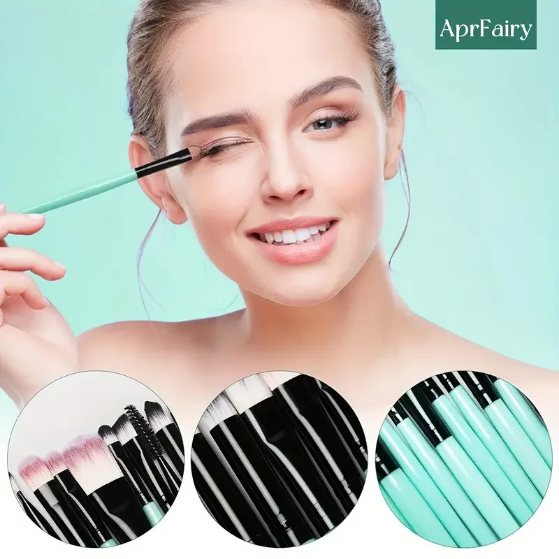 20-Piece Hypoallergenic Makeup Brush Set