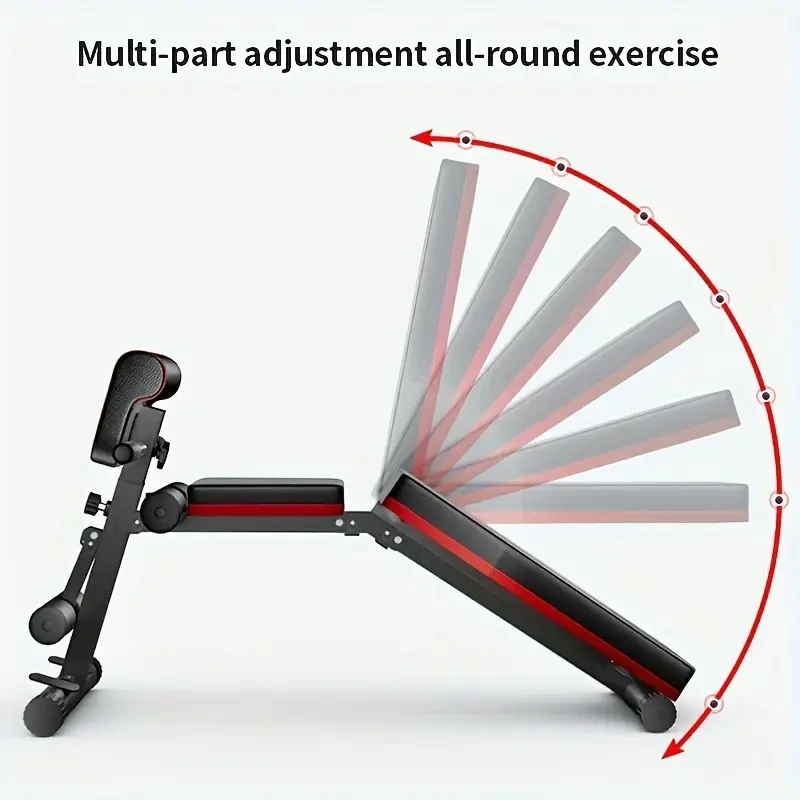 ADKING 13-in-1 Foldable Dumbbell Bench - Adjustable Sit-Up Aid & Strength Trainer