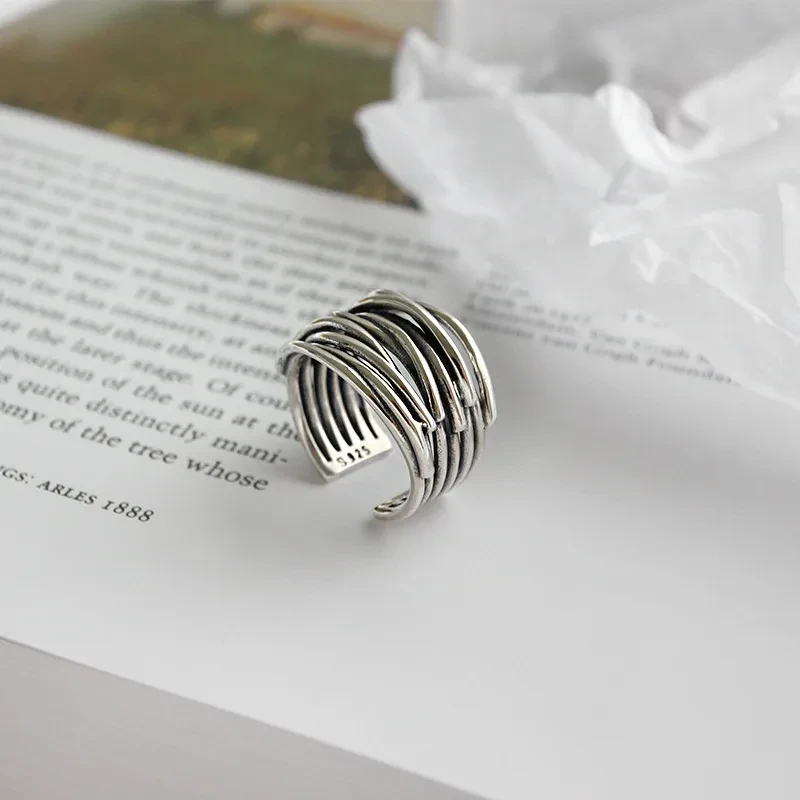 Retro Multi-coil Bracelet Open Index Finger