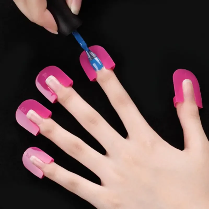 26 Pcs 10 Sizes U Curve Shape Nail Protector