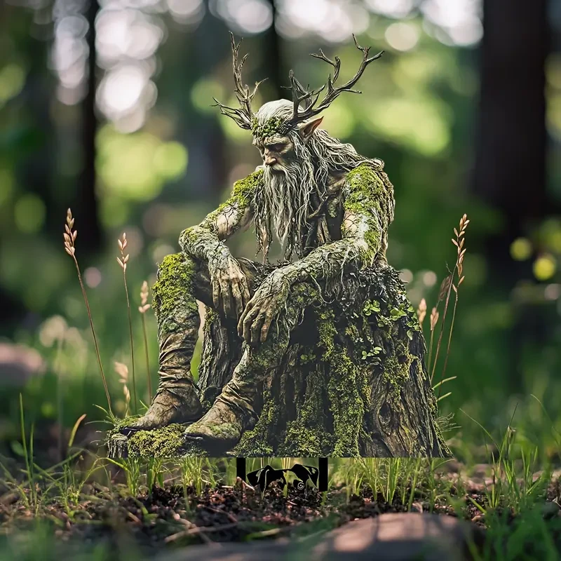 Enchanting Forest King Acrylic Garden Stake 11.8" x 7.48"