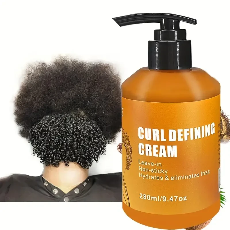 GZE Curl Defining Cream - Long-Lasting Frizz-Free Curls for Thick Hair