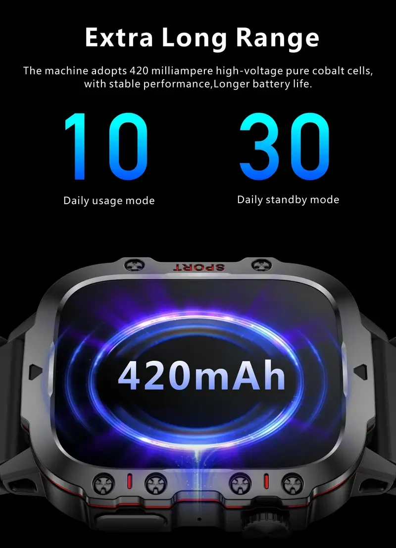 Smart Watch For Men Voice Assistant
