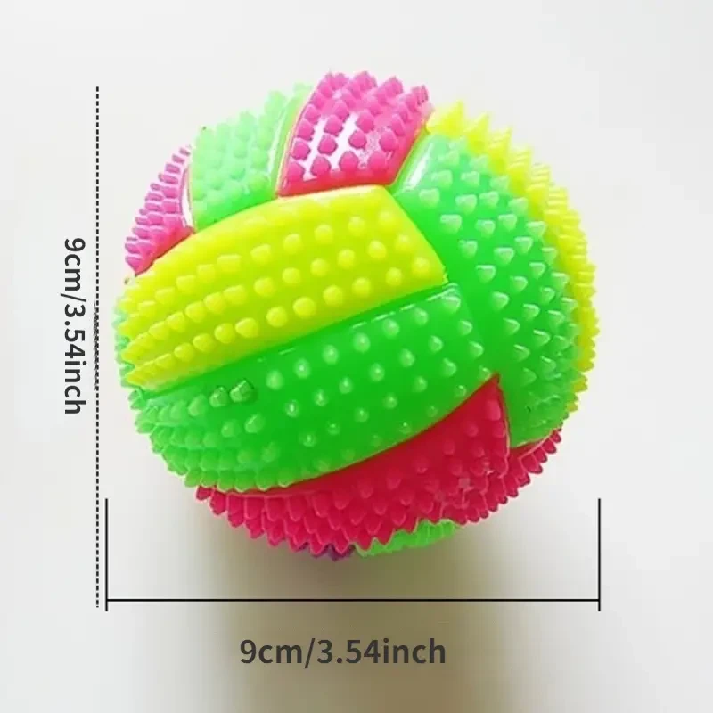 Rainbow Color Dog Glowing Molar Ball