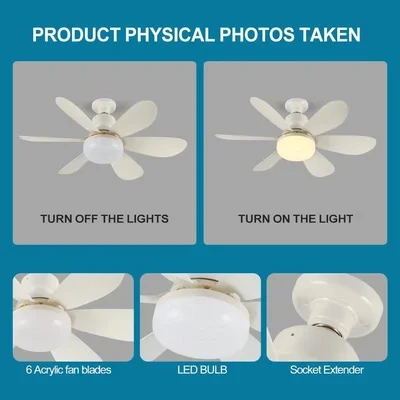 40W Socket Ceiling Fan Light