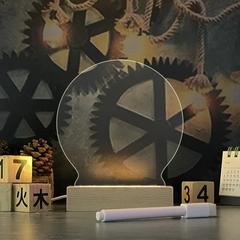 Creative Note Board Led Night Light USB Decoration Night Lamp