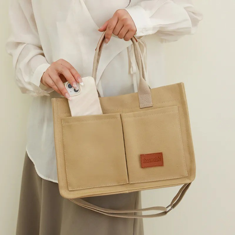 New Canvas Shoulder Bag Women Large Capacity Handbags
