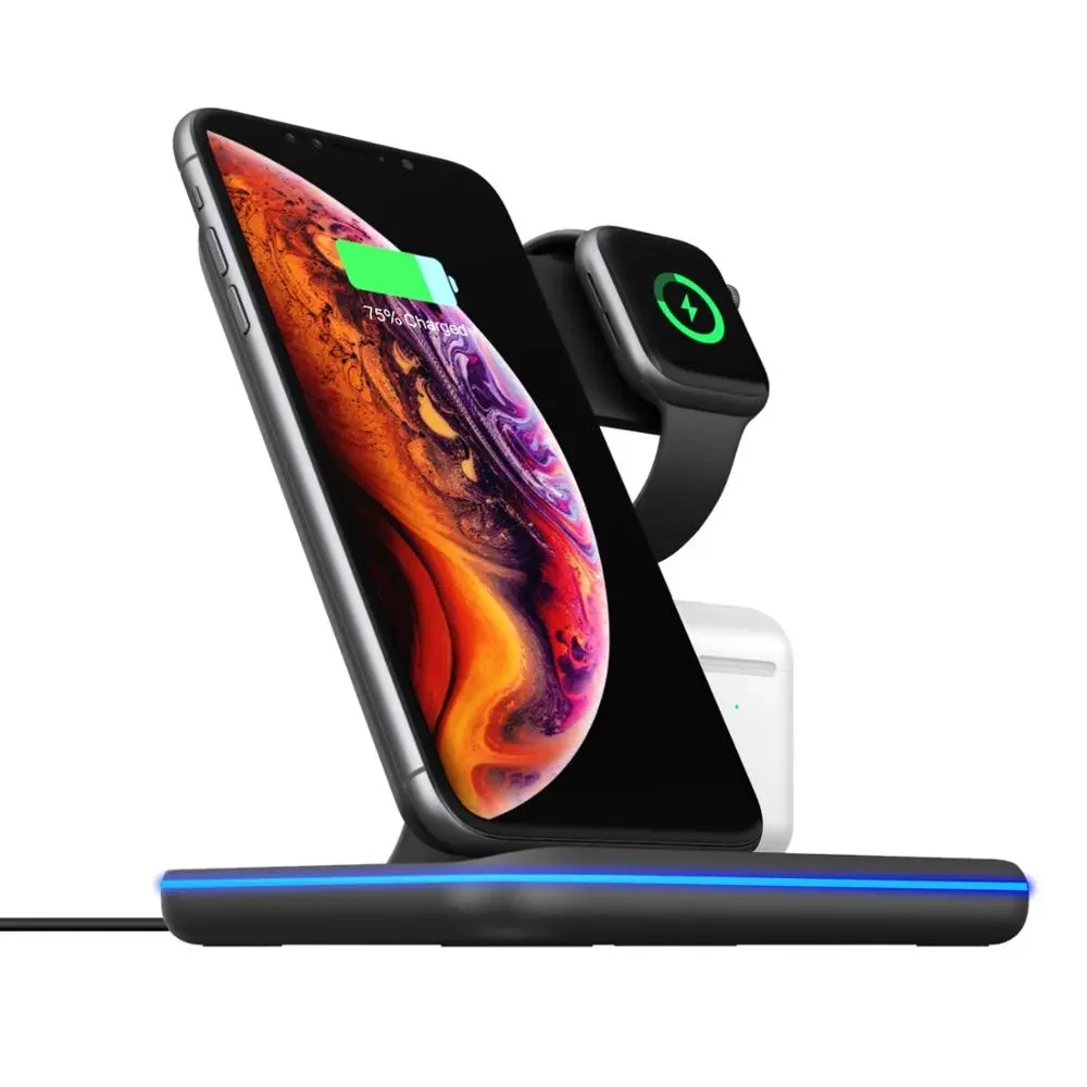 Wireless Charger Mobile Phone Watch Earphone