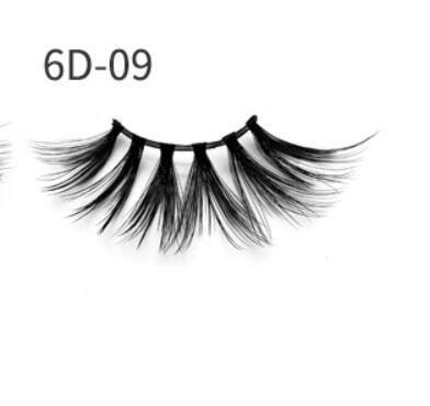 Nethong 25mm Mink False Eye Lashes 6D Three-Dimensional Messy Cross-Eye Lashes Europe and The United States Cross-Border for Eye Lashes