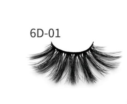 Nethong 25mm Mink False Eye Lashes 6D Three-Dimensional Messy Cross-Eye Lashes Europe and The United States Cross-Border for Eye Lashes