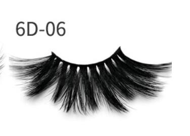 Nethong 25mm Mink False Eye Lashes 6D Three-Dimensional Messy Cross-Eye Lashes Europe and The United States Cross-Border for Eye Lashes