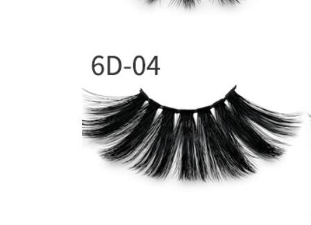 Nethong 25mm Mink False Eye Lashes 6D Three-Dimensional Messy Cross-Eye Lashes Europe and The United States Cross-Border for Eye Lashes