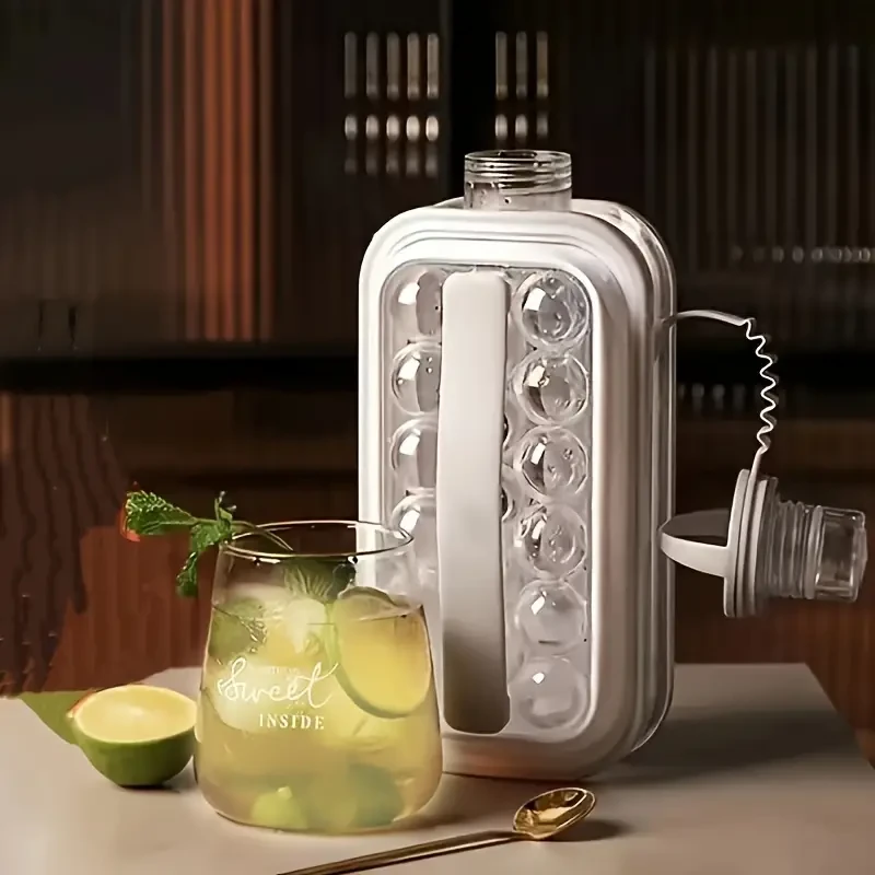 2-in-1 Portable Ice Maker & Cube Tray - Non-Electric & Battery-Free