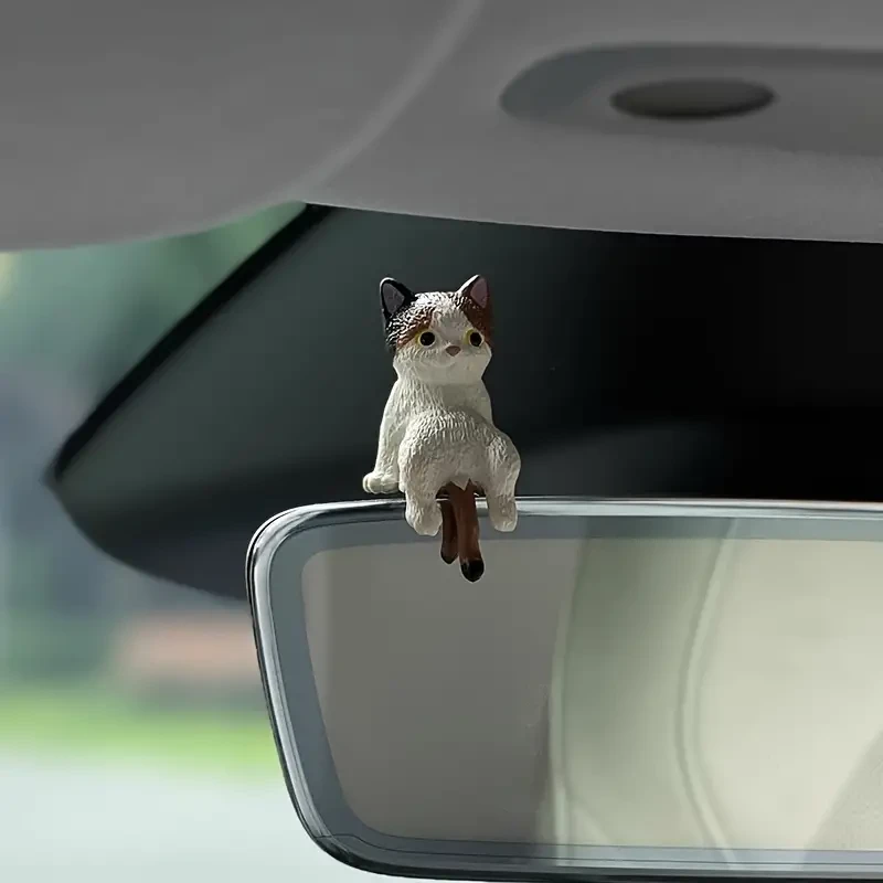 4pcs Set of Adorable Cartoon Cat Car Dashboard Decorations