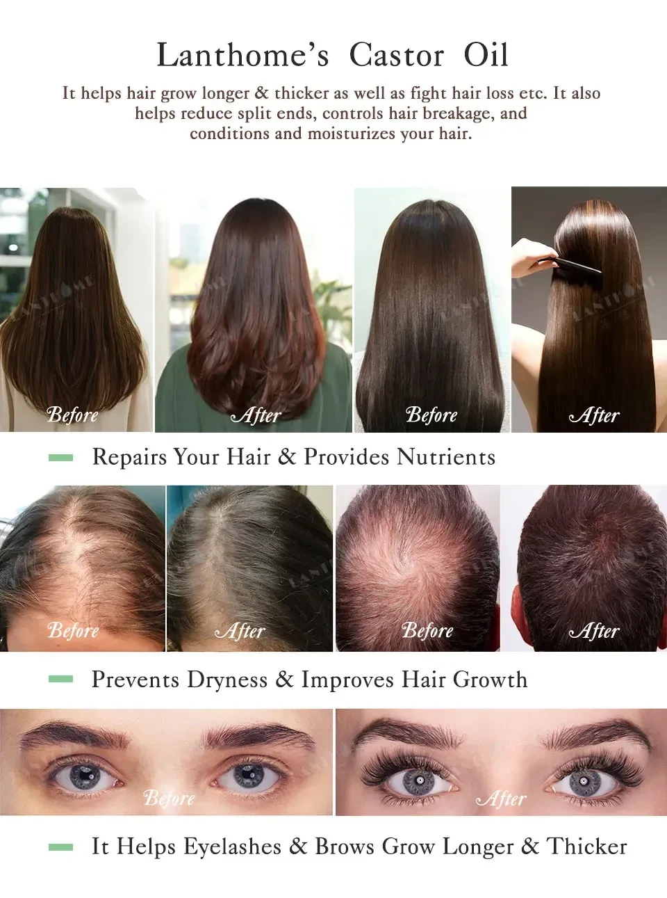 Eyebrows Eyelashes and Hair Nourishing Essential Oil