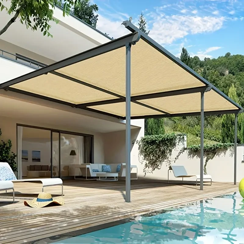 Encrypted Sunshade Net for Yard, Balcony, Garden - Thickened Plant & Animal Shed Sunscreen Sunshade Sail