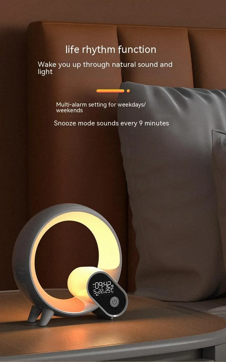 Q Light Analog Sunrise Digital Display Alarm Clock