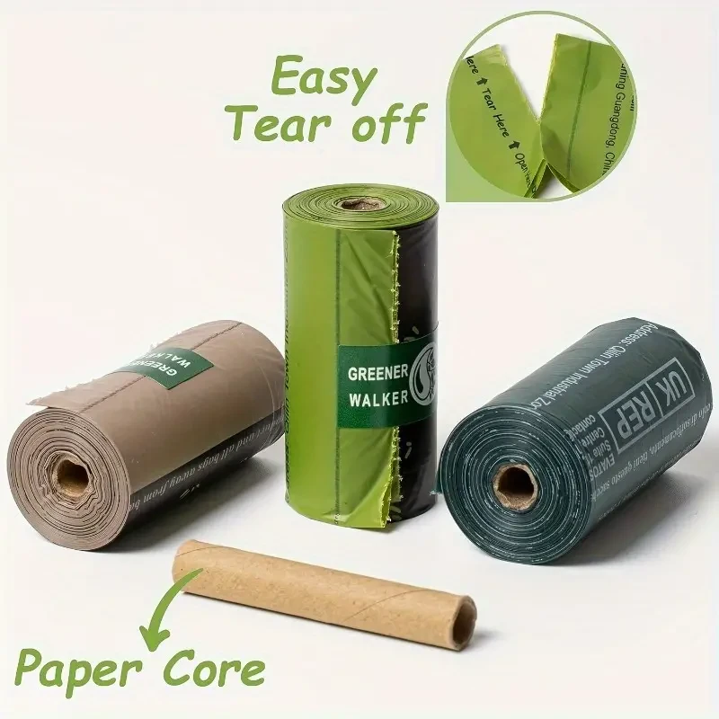 120pcs Leak-Proof Dog Poop Bags  Durable & Disposable Pet Waste Bags