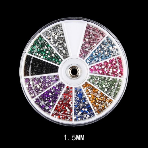 Diamond Fake Nails Domestic Rhinestones 12 Colors