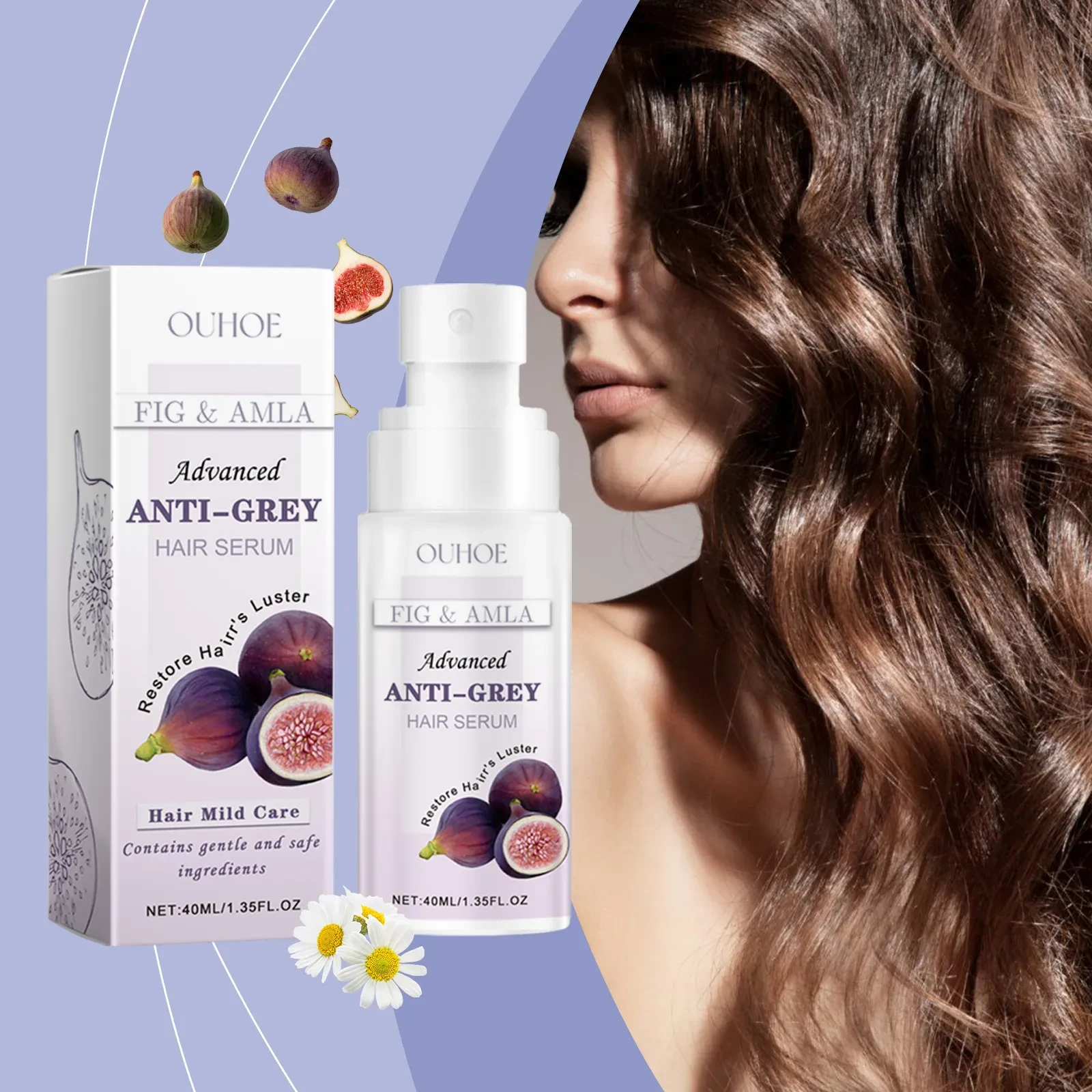 Gray Hair Care Solution Non-irritating And Non-fading