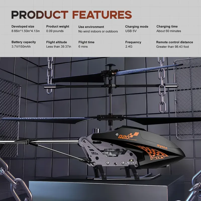 SYMA Q20 UFO RC Helicopter  Easy-to-Fly Indoor Aircraft