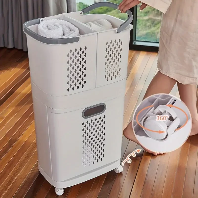 Wheeled Laundry Hamper  Spacious & Breathable Organizer