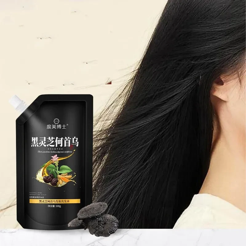 Black Ganoderma Polygonum Hair Root Cleaning Shampoo