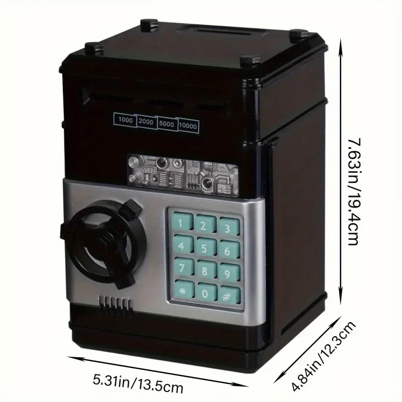 Electronic Coin Saving Bank  Cash & Electronic Banking Features