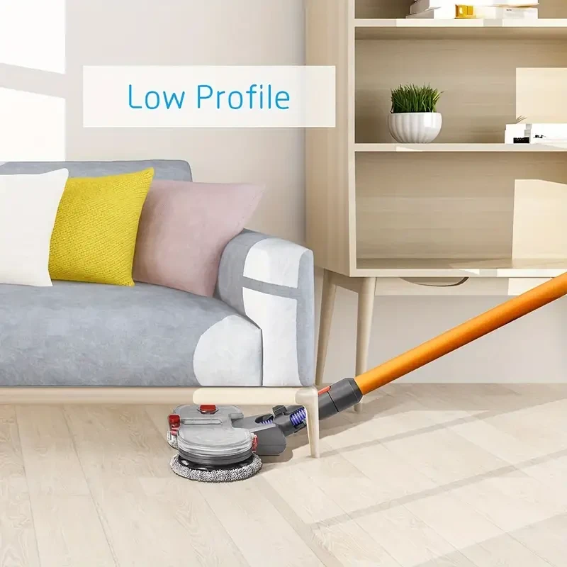 Electric Double Mop Attachment for Dyson V7V15  Dual Spin Mop with Water Tank