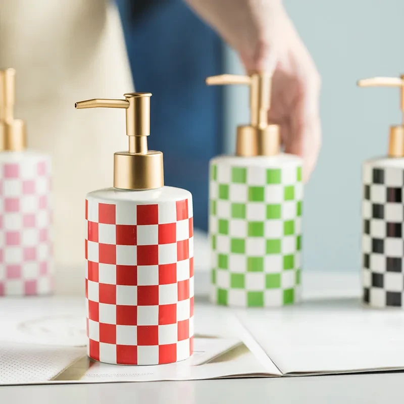Light Luxury Popular Ceramic Hand Sanitizer Shower Gel Shampoo