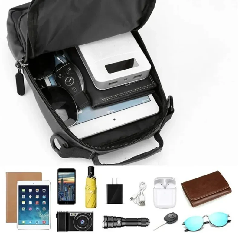 Crossbody Bags Men Multifunctional Backpack Shoulder Chest Bags